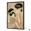Kitagawa Utamaro,courtesans one holding a fan,japanese painting,large wall art,framed wall art,canvas wall art,large canvas,M2715