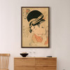Kitagawa Utamaro,Courtesan reading a book,japanese painting,large wall art,framed wall art,canvas wall art,large canvas,M2714