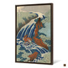 Katsushika Hokusai,Two Men Washing a Horse in a Waterfall,japanese painting,large wall art,framed wall art,canvas wall,large canvas,M2704