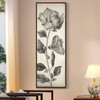 Botanical Wall Art,Overlord flower,Narrow canvas,Vertical Narrow Art,large wall art,framed wall art,canvas wall art,M333