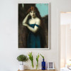 Jean Jacques Henner,Standing Woman,large wall art,framed wall art,canvas wall art,large canvas,M2629