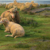 Rosa Bonheur,Sheep by the Sea,art prints,Vintage art,canvas wall art,famous art prints,V2003