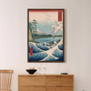 Hiroshige,Sea off Satta in Suruga Province,The Great Wave,japanese painting,large wall art,framed wall art,canvas wal art,large canvas,M2569