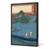 Hiroshige,sailboat on the river ,japanese painting,large wall art,framed wall art,canvas wall art,large canvas,M2567