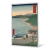 Hiroshige,Sagami shichirigahama,Seaside Teahouse,japanese painting,large wall art,framed wall art,canvas wall art,large canvas,M2566