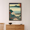 Hiroshige,otsu,coast temple built,japanese painting,large wall art,framed wall art,canvas wall art,large canvas,M2564