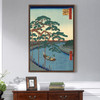 Hiroshige,Onagigawa gohonmatsu,boating on the canal,japanese painting,large wall art,framed wall art,canvas wall art,large canvas,M2562