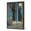 Hiroshige,oji fudo no taki,Waterfall rest and bath,japanese painting,large wall art,framed wall art,canvas wall art,large canvas,M2558