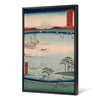 Hiroshige,Kazusa kuroto no ura,Small and large boats on large waters,japanese painting,large wall art,framed wall art,canvas wall art ,M2545