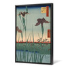 Hiroshige,Horikiri no hanashobu, irises growing in a large garden,japanese painting,large wall art,framed wall art,large canvas,M2535