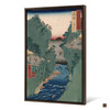 Hiroshige,Hida,kayo watashi,rope suspension bridge,japanese painting,large wall art,framed wall art,canvas wall art,large canvas,M2529