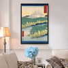 Hiroshige,Hakone no kosui,steep cliff in lake,japanese painting,large wall art,framed wall art,canvas wall art,large canvas,M2526