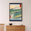 Hiroshige,Hakone no kosui,steep cliff in lake,japanese painting,large wall art,framed wall art,canvas wall art,large canvas,M2526