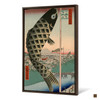 Hiroshige,fish hanging on bamboo pole,japanese painting,large wall art,framed wall art,canvas wall art,large canvas,M2519