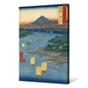 Hiroshige,Dewa mogamigawa,sailboat on the river,japanese painting,large wall art,framed wall art,canvas wall art,large canvas,M2515
