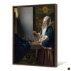 Johannes Vermeer,Woman Holding A Balance,Canvas Print,Canvas Art,Canvas Wall Art,Large Wall Art,Framed Wall Art,P534