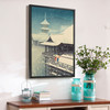 Hasui Kawase,Spring Snow,Kiyomizu temple Kyoto,japanese painting,large wall art,framed wall art,canvas wall art,large canvas,M2487