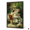 Hans Zatzka,Cupid plays at the water Fountain,large wall art,framed wall art,canvas wall art,large canvas,M2484