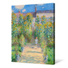 Claude Monet,The Artist'S Garden At Vétheuil,Garden Scenery,Canvas Print,Canvas Art,Canvas Wall Art,Large Wall Art,Framed Wall Art,P416