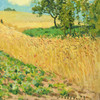 Alfred Sisley,The Cornfield,art prints,Vintage art,canvas wall art,famous art prints,V963