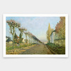 Alfred Sisley,Rue de la Machine Louveciennes,art prints,Vintage art,canvas wall art,famous art prints,V962
