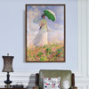 Claude Monet,Woman with a Parasol turned to the Right,large wall art,framed wall art,canvas wall art,large canvas,M2339