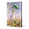 Claude Monet,Woman with a Parasol turned to the Right,large wall art,framed wall art,canvas wall art,large canvas,M2339