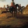 Aelbert Cuyp,Landscape with Herdsmen,art prints,Vintage art,canvas wall art,famous art prints,V924