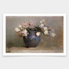 Abbott Handerson Thayer,Roses,White rose in vase,art prints,Vintage art,canvas wall art,famous art prints,V917
