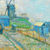 Vincent van Gogh,Montmartre Windmills and Allotments,art prints,Vintage art,canvas wall art,famous art prints,q2126