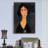 Amedeo Modigliani,Young woman with rose, Margherita,large wall art,framed wall art,canvas wall art,large canvas,M2238