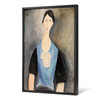 Amedeo Modigliani,Young Woman in Blue,large wall art,framed wall art,canvas wall art,large canvas,M2236