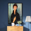 Amedeo Modigliani,Woman with Blue Eyes, 1918,large wall art,framed wall art,canvas wall art,large canvas,M2233