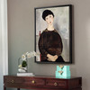 Amedeo Modigliani,Seated Girl with Dark Hair, 1918,large wall art,framed wall art,canvas wall art,large canvas,M2229