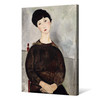 Amedeo Modigliani,Seated Girl with Dark Hair, 1918,large wall art,framed wall art,canvas wall art,large canvas,M2229