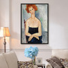 Amedeo Modigliani,Redheaded Girl,large wall art,framed wall art,canvas wall art,large canvas,M2226