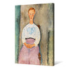 Amedeo Modigliani,Girl with a Polka-Dot Blouse,large wall art,framed wall art,canvas wall art,large canvas,M2212