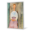 Amedeo Modigliani,Girl with a Polka-Dot Blouse,large wall art,framed wall art,canvas wall art,large canvas,M2212