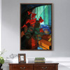 Alvar Cawen,Still Life with a Red Cyclamen,large wall art,framed wall art,canvas wall art,large canvas,M2204