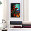 Alvar Cawen,Still Life with a Red Cyclamen,large wall art,framed wall art,canvas wall art,large canvas,M2204