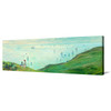 Claude Monet,Cliffs At Pourville,Coastal Scenery, Green Scenery,Coastal Scenery, Green Scenery,Canvas Print,Canvas Art, Canvas Wall Art P43