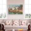 Yoshida Hiroshi,Tomonoura Godowns,japanese painting,large wall art,framed wall art,canvas wall art,large canvas,M2180