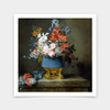 Anne Vallayer-coster,Bouquet Of Flowers In A Blue Porcelain Vase,1776,art prints,Vintage art,canvas wall art,famous art prints,V6958