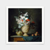 Anne Vallayer-coster,Bouquet Of Flowers In A Terracotta Vase With Peaches And Grapes,1776,art prints,Vintage art,canvas wall art,V6959