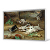 Walter Hunt,More frightened than hurt,Dogs chasing cats,large wall art,framed wall art,canvas wall art,large canvas,M2094