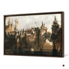 Victor Hugo,Town with a Broken Bridge,large wall art,framed wall art,canvas wall art,large canvas,M2082