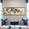 Wen Zhengming,Ancient pine,Chinese Pine Art,Above Bed Decor,Narrow Horizontal Wall Art,large wall art,framed wall art,canvas wall art,M274