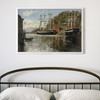 Siegwald Dahl,From the Harbour in Arendal,large wall art,framed wall art,canvas wall art,large canvas,M2010