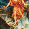 Evelyn De Morgan,The Storm Spirits,art prints,Vintage art,canvas wall art,famous art prints,q1681