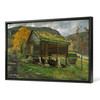 Nikolai Astrup,Storehouse in Jolster,Uphill Chalet,large wall art,framed wall art,canvas wall art,large canvas,M1895